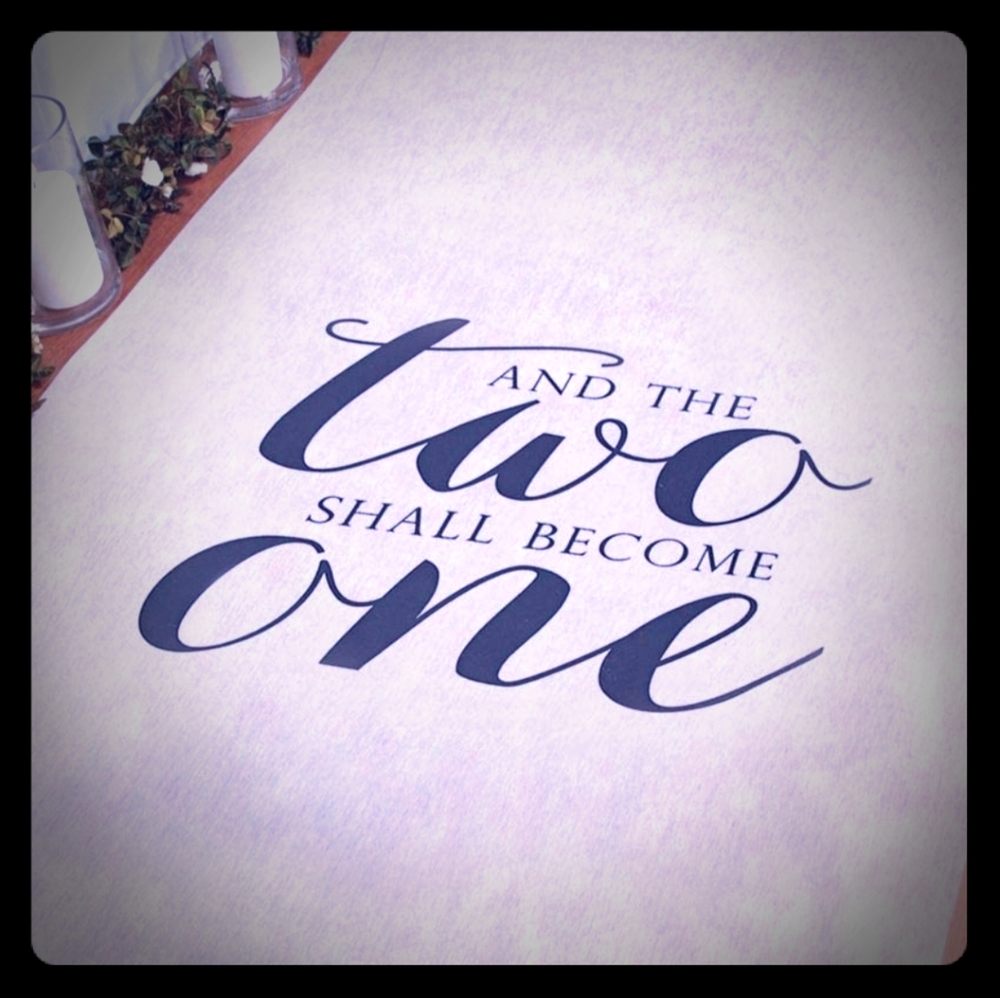 Aisle runner for wedding